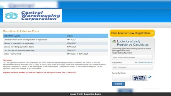 CWC Recruitment 2024: Openings for 179 Management Trainee and Other Posts